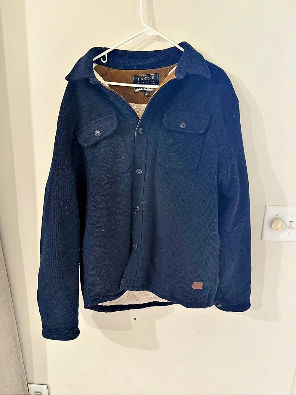 Jachs New York Men's Sherpa Lined Shirt Jacket XL